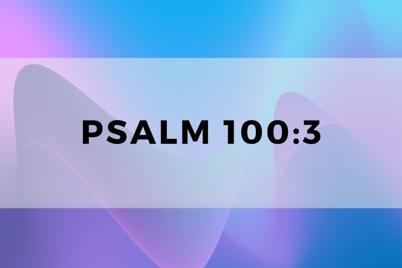 Psalm 100:3